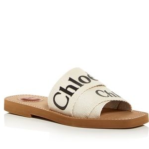 Chloe Women's Woody Logo Slide Sandals